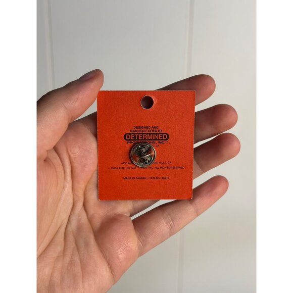 Vintage 1989 Felix the Cat Cloisonné Enamel Pin – Golfing Golfer, Applause NOS - Picture 3 of 4